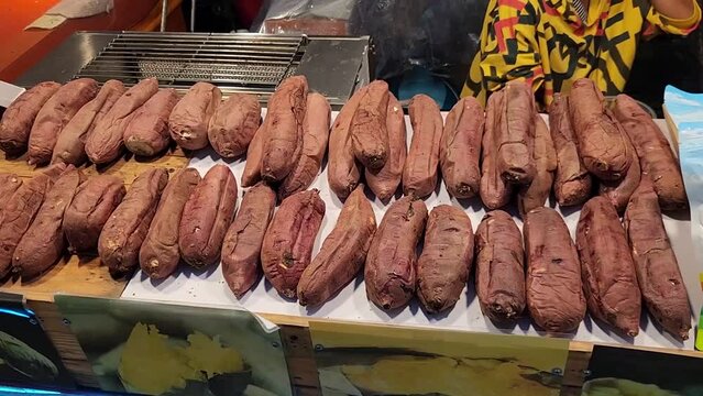 Asian Street food, a lot of food in Thailand Phuket 