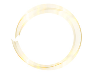 golden ring isolated on white background