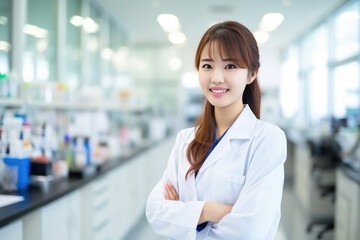 Beautiful Young Asian Woman Biomedical Scientist. Сoncept Beautiful Young Asian Woman, Biomedical Scientist, Proactive Health Care Solutions, Asian Women In Stem