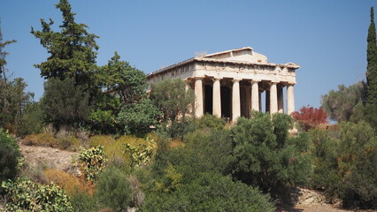 Fototapeta na wymiar Temple of Hephaestus and Ancient Agora of Athens, Greece