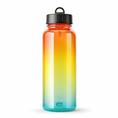 Sport Bottle Presented on a Clean White Backdrop. Generative ai