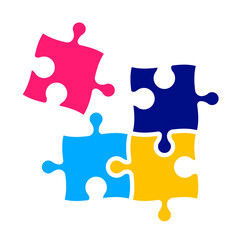 World autism awareness day autism puzzle piece png design template celebrated in 2 April. use to background, banner, card, greeting card, poster, book cover, placard, photo frame, template.