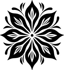 Mandala | Black and White Vector illustration