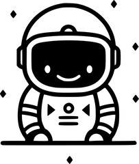 Astronaut - High Quality Vector Logo - Vector illustration ideal for T-shirt graphic