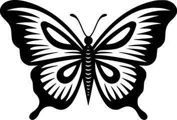 Butterfly - Minimalist and Flat Logo - Vector illustration