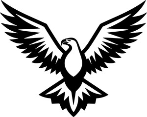 Obraz premium Eagle | Minimalist and Simple Silhouette - Vector illustration