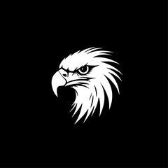 Eagle | Black and White Vector illustration