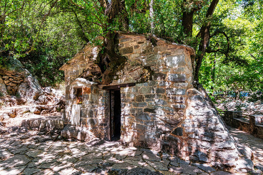 Agia Theodora of Vasta miracle church in Peloponnese, Greece. Agia Theodora Vasta is a small Byzantine church.
