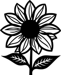 Flower - High Quality Vector Logo - Vector illustration ideal for T-shirt graphic