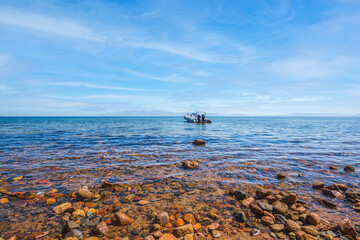 beach in the morning