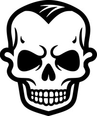 Skull - High Quality Vector Logo - Vector illustration ideal for T-shirt graphic