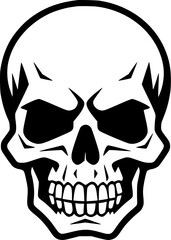 Fototapeta premium Skull - Minimalist and Flat Logo - Vector illustration