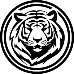 Fototapeta premium Tiger - Minimalist and Flat Logo - Vector illustration