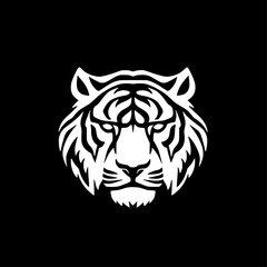 Tiger - Minimalist and Flat Logo - Vector illustration