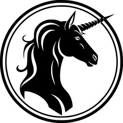 Unicorn - High Quality Vector Logo - Vector illustration ideal for T-shirt graphic