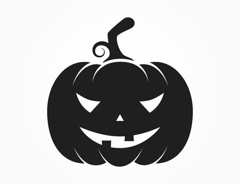 halloween pumpkin icon. autumn symbol. isolated vector image