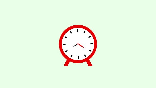 Stopwatch clock animation, stop watch clock animated on white background. m_56