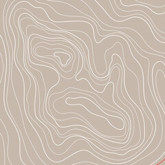 Topographic contour illustration wallpaper hand drawn. Background concept poster. Lines and contours concept relief of mountains. - obrazy, fototapety, plakaty