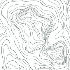 Obraz premium Topographic contour illustration wallpaper hand drawn. Background concept poster. Lines and contours concept relief of mountains.