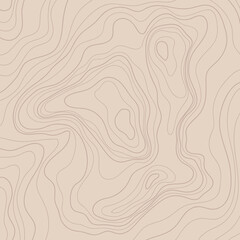 Fototapeta premium Topographic contour illustration wallpaper hand drawn. Background concept poster. Lines and contours concept relief of mountains.