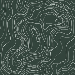 Topographic contour illustration wallpaper hand drawn. Background concept poster. Lines and contours concept relief of mountains. © ARTSTOK