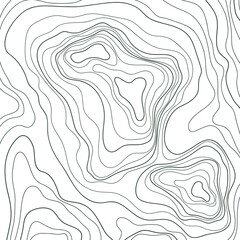 Topographic contour illustration wallpaper hand drawn. Background concept poster. Lines and contours concept relief of mountains.