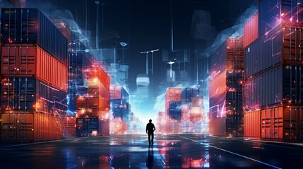 コンテナヤード（container yard)