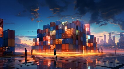 コンテナヤード（container yard)