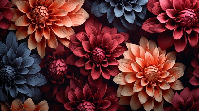Beautiful flower patterns - Floral background