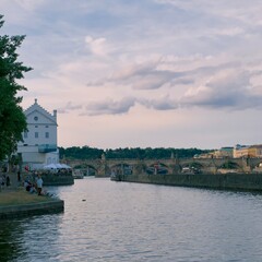 Obraz premium view of the old town of the city