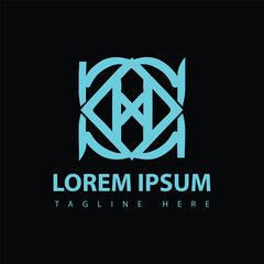 Modern Luxury Monogram logo design vector illustration. use for brochures, flyers, packaging design modern deco design, fashion, beauty spas, wedding invitations, and organic cosmetics.