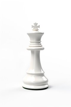 Chess piece king on a white background.