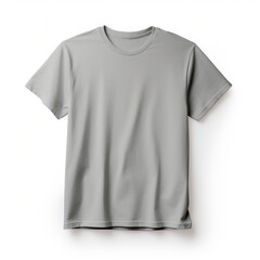 T-shirts flat lay mock up template, white background.  grey.