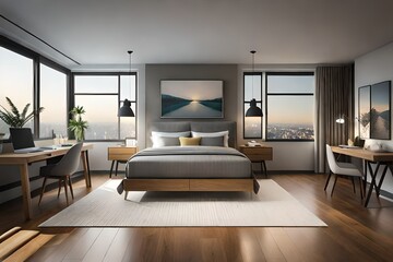 modern cosy bedroom