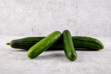 Salatgurke im Studio fotografiert