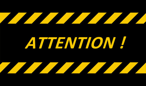 attention warning Black and yellow line striped cauntion background