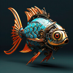 Robot fish with color design