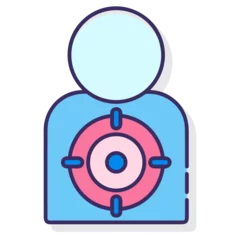 Fotobehang Business target success icon symbol vector image. Illustration of the arrow focus goal strategy design image © Nakula