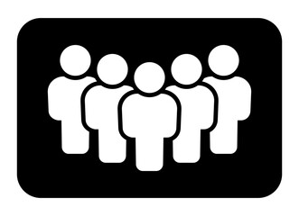 Symbol, ikona ludzi. Plik wektorowy.