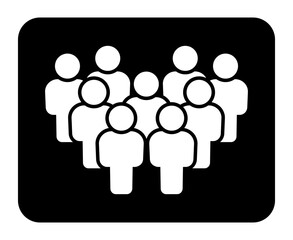 Symbol, ikona ludzi. Plik wektorowy.