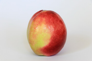 Peaches isolated. Set of peach on white background.