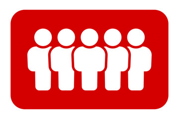 Symbol, ikona ludzi. Plik wektorowy. © robert6666