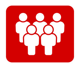 Symbol, ikona ludzi. Plik wektorowy.