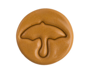 korean sweet honeycomb on white background