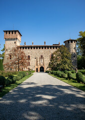 Fototapeta na wymiar Borgo di Grazzano Visconti, provincia di Piacenza, Emilia Romagna