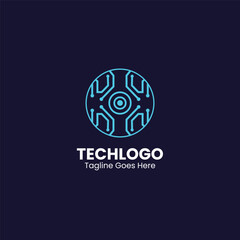 Artificial intelligence ai logo human technology human digital robotics Logo