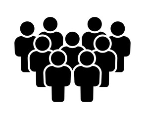 Symbol, ikona ludzi. Plik wektorowy.