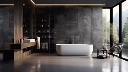 Modern bathroom with luxery interior design