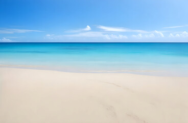 Fototapeta premium Beautiful white sand beach and tropical sea