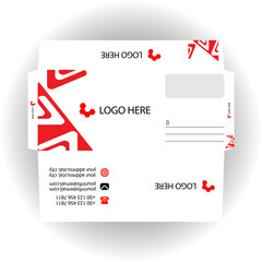 Vector corporate envelope design template.
